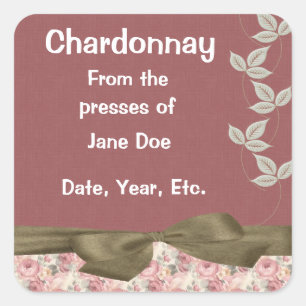Etiquetas de vinho de Rosa Chardonnay