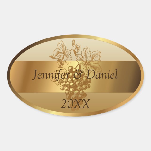 Etiquetas de Vinho Personalizadas (Frente)