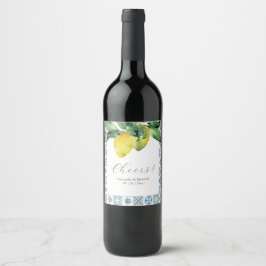 Etiquetas de Vinho Personalizadas Azulejo Amalfi e