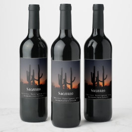 Etiquetas de Vinho Personalizadas do Mockup Saguar