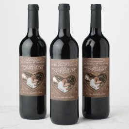 Etiquetas de vinho personalizadas para o 3º aniver