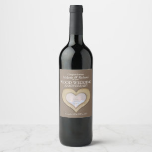 Etiquetas de vinho personalizadas para o aniversá