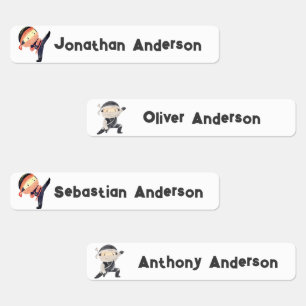 Etiquetas De volta às escolas Meninos lindos Nome das Crianç