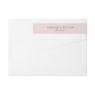 Etiquetas Debonair cora o casamento cor-de-rosa