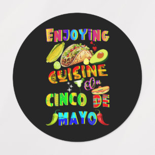 Etiquetas Desfrutando Da Cuisine Em Cinco De Mayo
