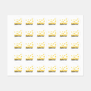 Etiquetas design de Feliz Halloween Moderno e brincalhão