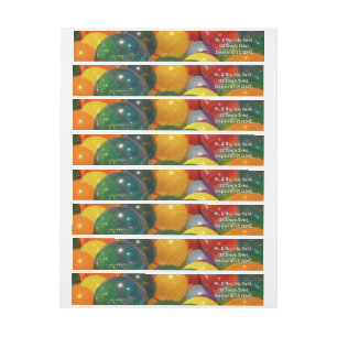 Etiquetas Design do Partido Colorido dos Balões