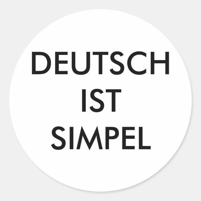 Etiquetas "Deutsch ist simpel" (Zagoooo) (Frente)