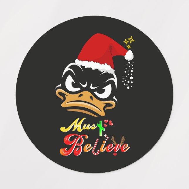 Etiquetas Deve Acreditar no Natal (Design 5)