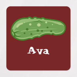 Etiquetas Dill With It Design - Pequeno Rótulo De Vestuário 