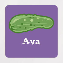 Etiquetas Dill With It Design - Pequeno Rótulo De Vestuário