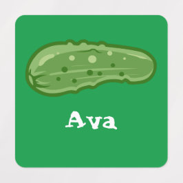 Etiquetas Dill With It Design - Pequeno Rótulo De Vestuário 