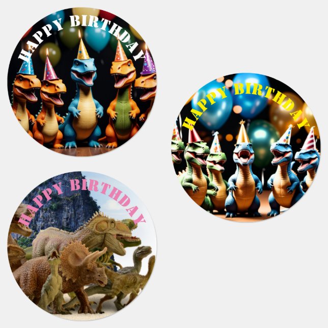Etiquetas Dinossauro (Grupo)