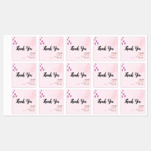 Etiquetas Disco Cowgirl - Rótulos de agradecimento