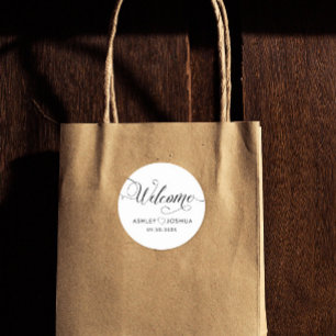 Etiquetas do adesivo de boas-vindas para Bolsas de