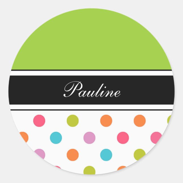 Etiquetas do adesivo Monograma Personalizadas (Frente)