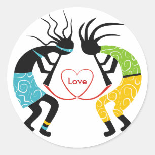 Etiquetas do amor de Kokopelli