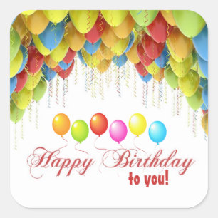 Etiquetas do aniversário do balão wow