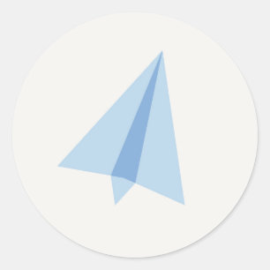 Etiquetas do avião de papel