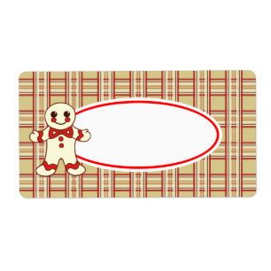 Etiquetas do biscoito do Natal