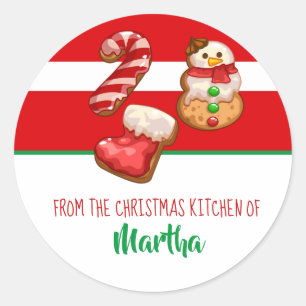 Etiquetas do biscoito do Natal do cozimento