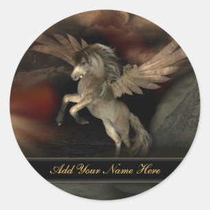 Etiquetas do Bookplate de Pegasus