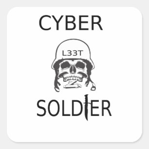 Etiquetas do cabouqueiro do soldado do Cyber