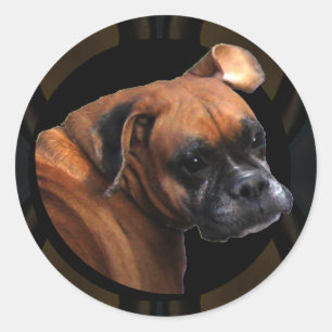 Etiquetas do cão do pugilista