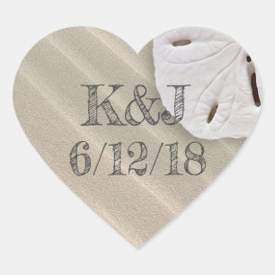 Etiquetas do casamento do beira-mar do dólar de