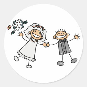 Etiquetas do casamento dos noivos