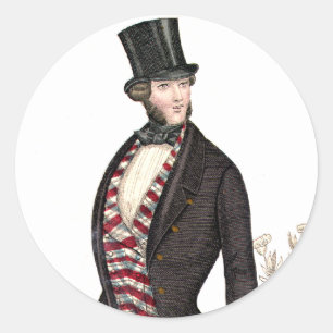 Etiquetas do cavalheiro de Biedermeier