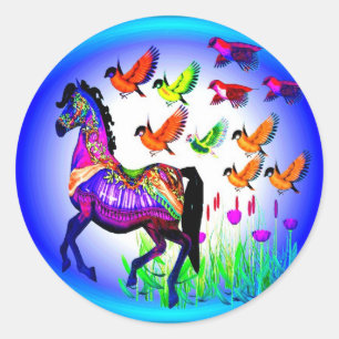 Etiquetas do cavalo da fantasia