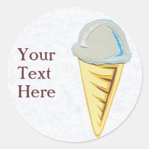 Etiquetas do cone de gelado