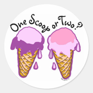 Etiquetas do cone do sorvete