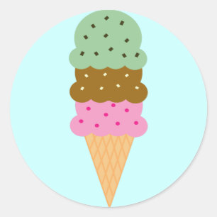 Etiquetas do cone do sorvete
