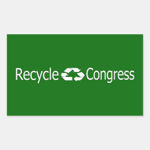 Etiquetas do congresso do reciclar