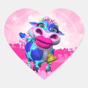 Etiquetas do coração do MOO de Kissy