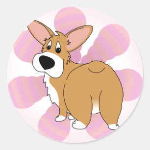 Etiquetas do Corgi do abanador do vagabundo