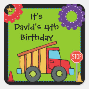 Etiquetas do costume do camião basculante do