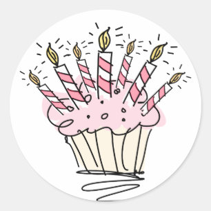 Etiquetas do design do cupcake