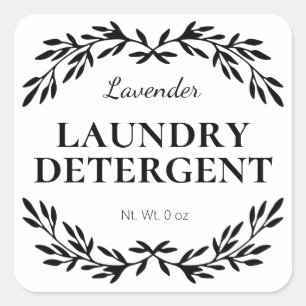 Etiquetas do Detergent Detergent da Lavagem Branca