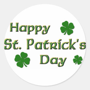 Etiquetas do dia de St Patrick feliz