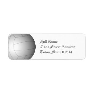 Etiquetas do enviamento da bola do voleibol