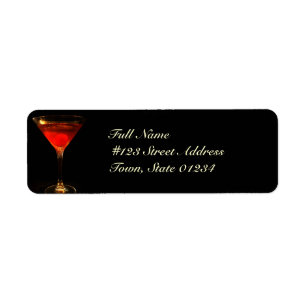 Etiquetas do enviamento do cocktail de Manhattan