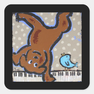 etiquetas do estudante do piano