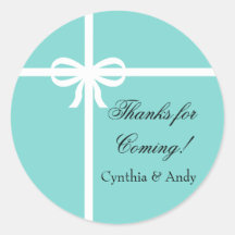 Etiquetas do favor do Aqua e da fita