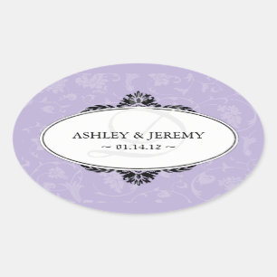 Etiquetas do favor do casamento do Lilac