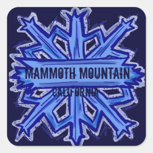 Etiquetas do floco de neve de Mammoth Mountain