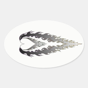 Etiquetas do fogo do coração: Prata