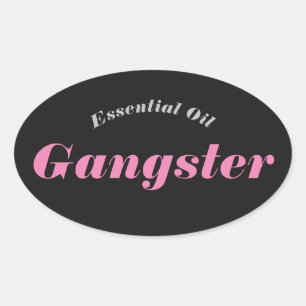 Etiquetas do gângster do óleo essencial